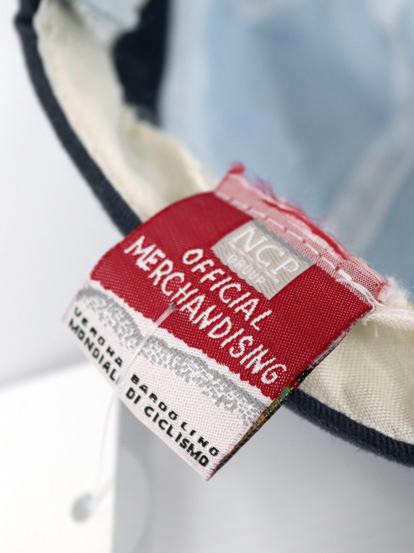 Vintage 90er 00er Y2k N.C.P. Merchandise Cap Mütze blau schwarz WM Cycling 2004 Verona Bardolino One size