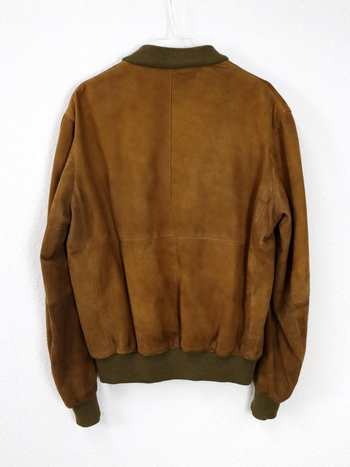 Vintage 80er 90er VERA PELLE Wildlederjacke Jacke braun Leder Bomberjacke 50 L