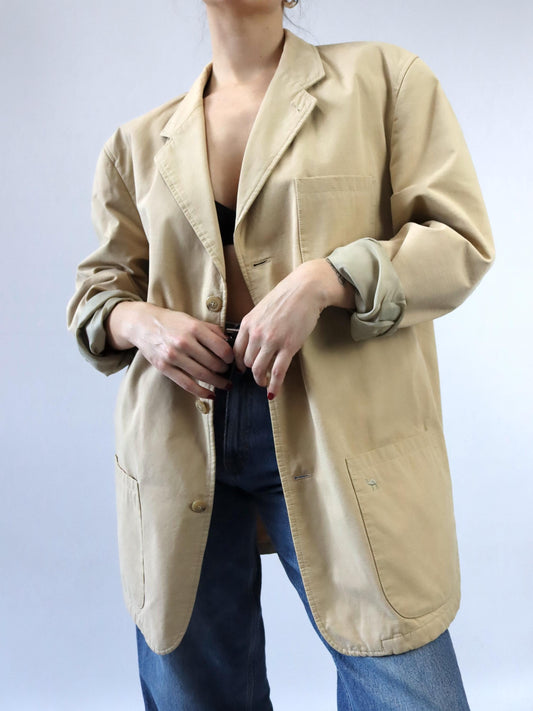 Vintage 80er 90er CAMEL Blazer beige XL