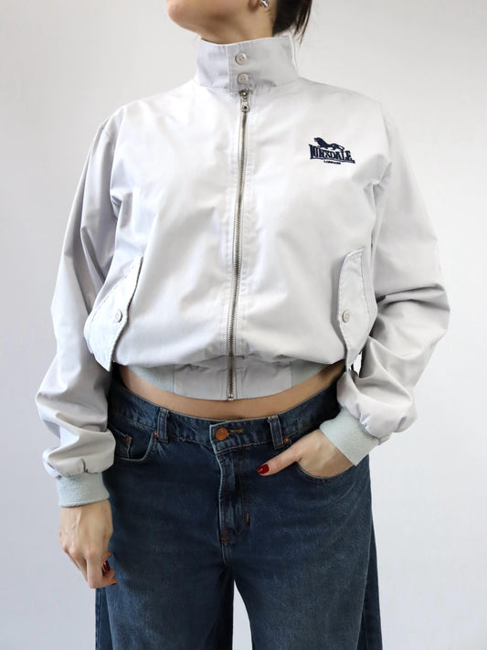 Vintage 90er 00er LONSDALE London Bomberjacke Blouson dunkelblau M