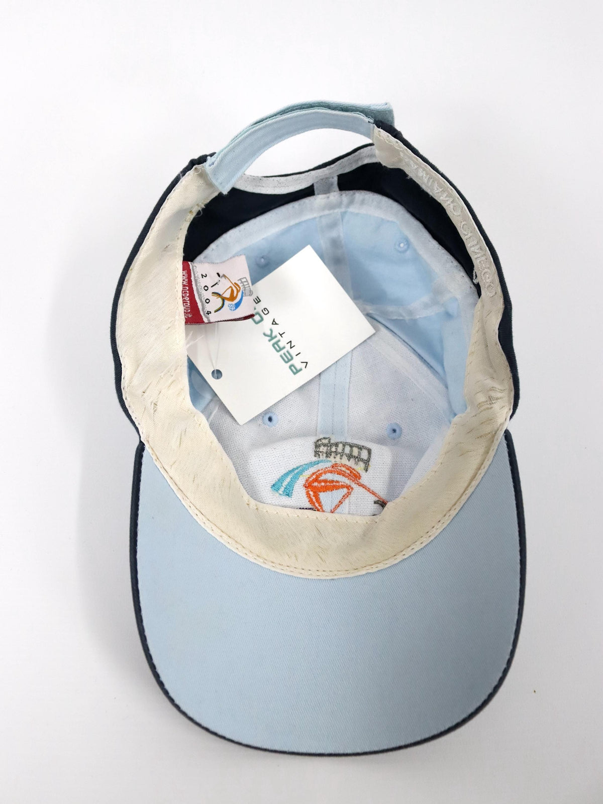 Vintage 90er 00er Y2k N.C.P. Merchandise Cap Mütze blau schwarz WM Cycling 2004 Verona Bardolino One size