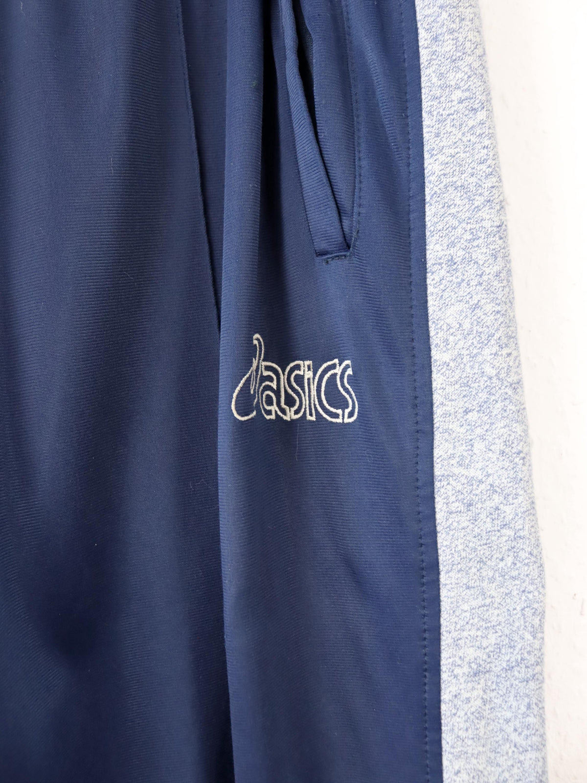 Vintage 80er 90er ASICS Trainingshose Jogginghose dunkelblau L
