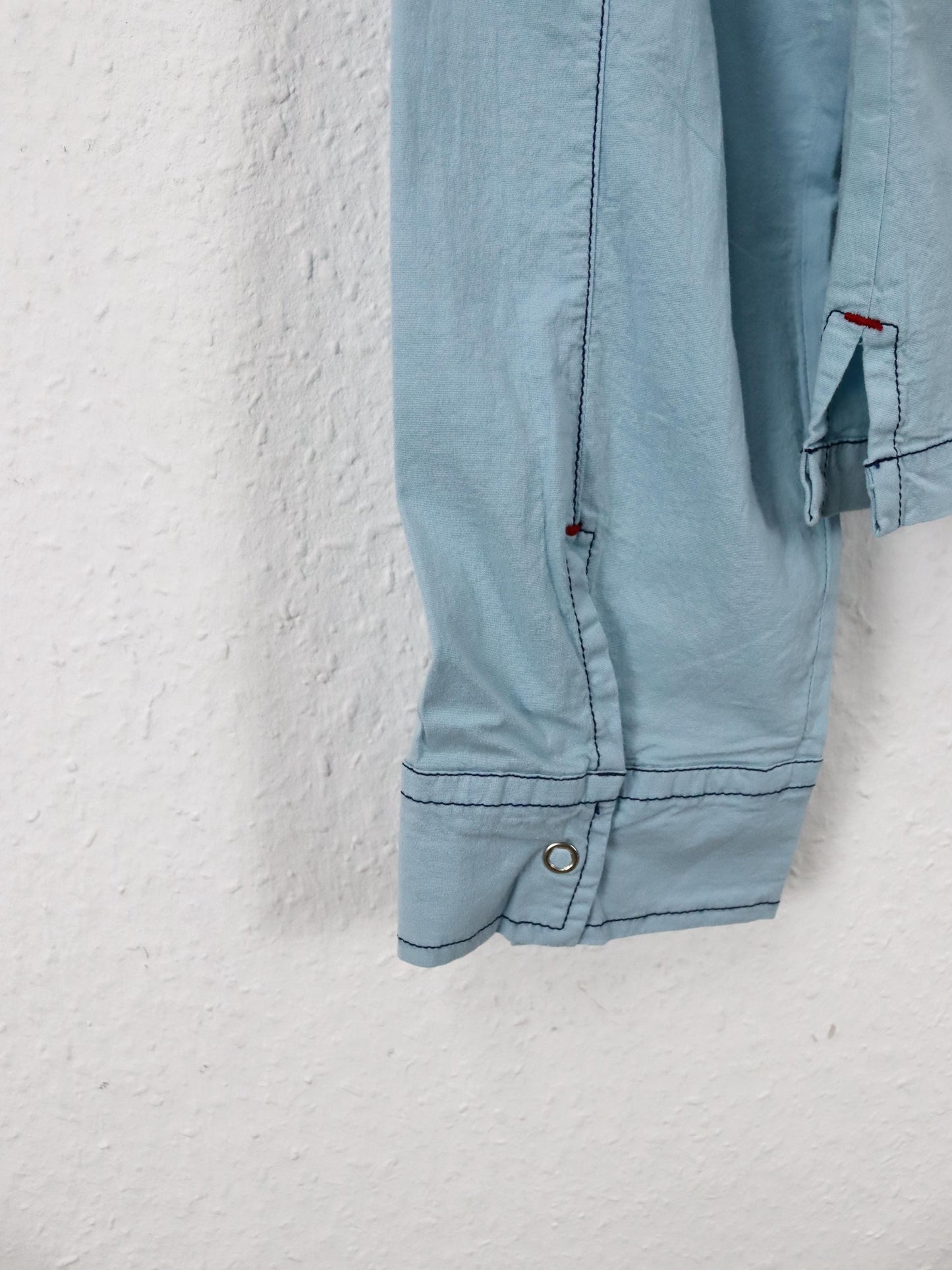 Vintage 90er 00er Y2k KILLAH Bluse langarm hellblau L