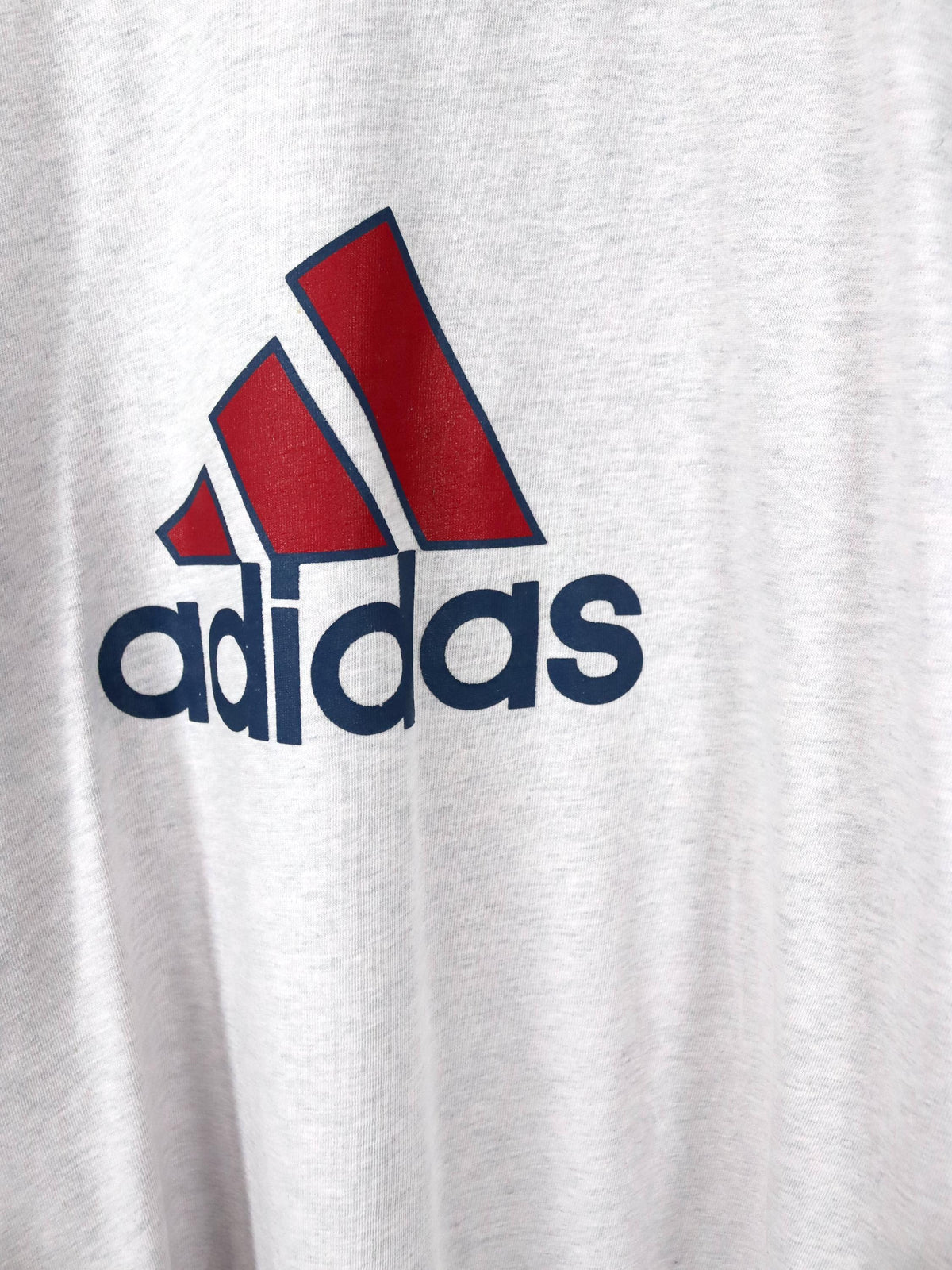 Vintage 80er 90er ADIDAS T-Shirt kurzarm graumeliert XL