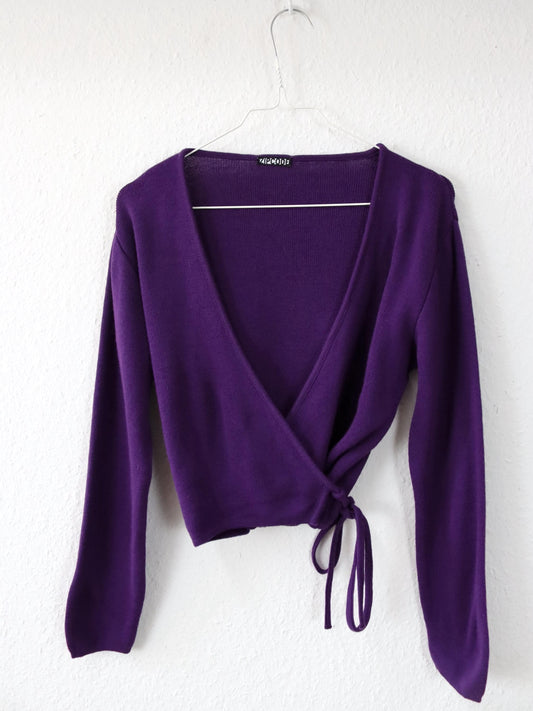 Vintage 00er Y2k ZIPCODE Cardigan Wickelcardigan lila S