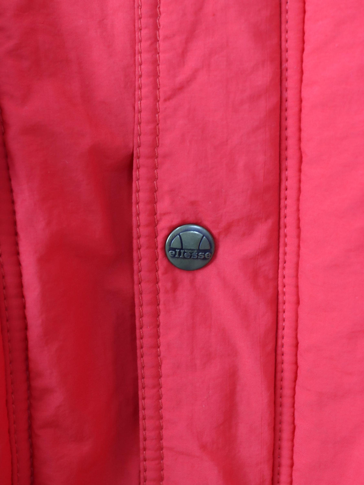 Vintage 80er 90er ELLESSE Winterjacke Jacke Schulterpolster gefüttert rot 48 M