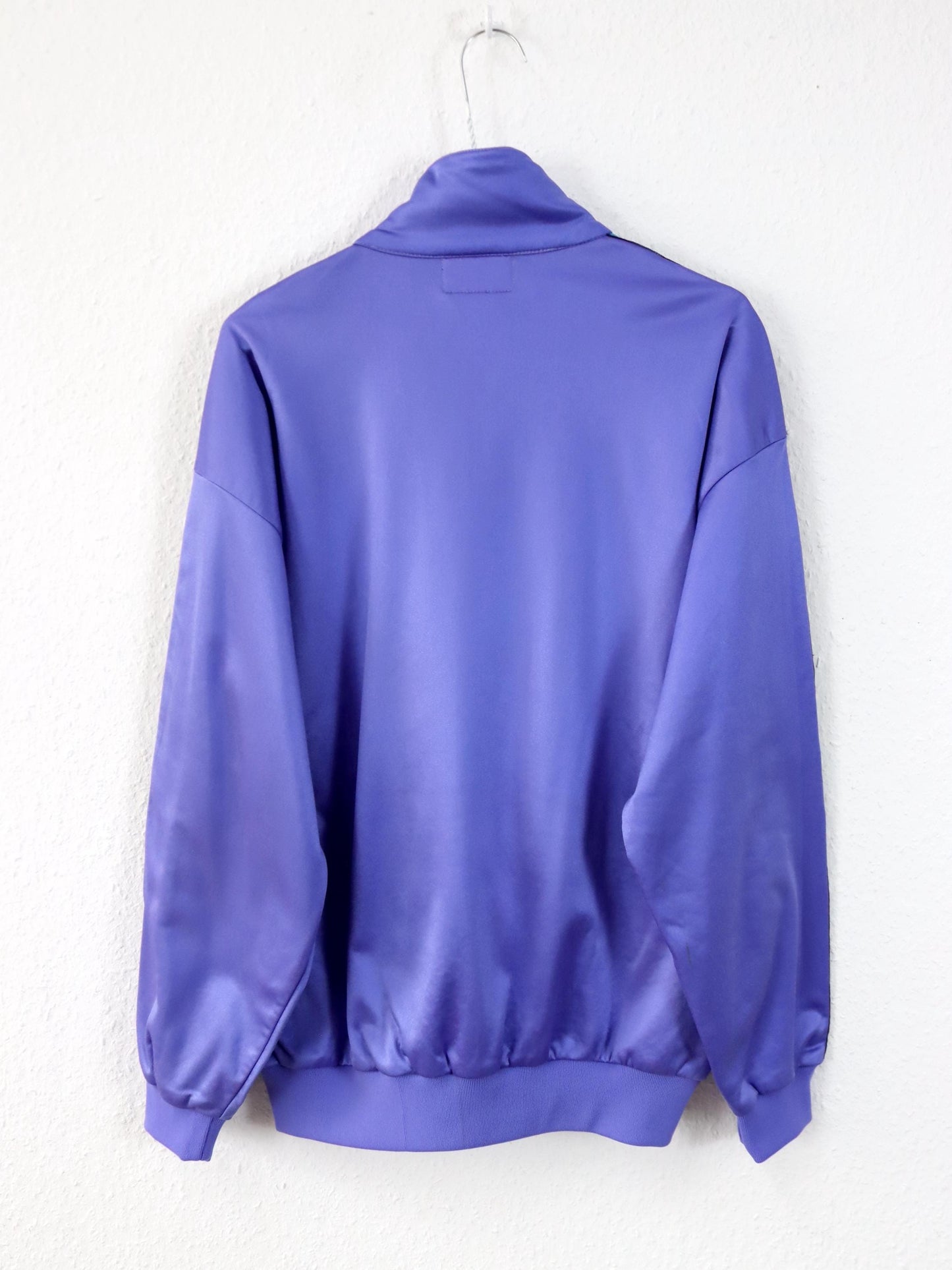 Vintage 80er 90er ASICS Trainingsjacke Jacke Stehkragen lila L
