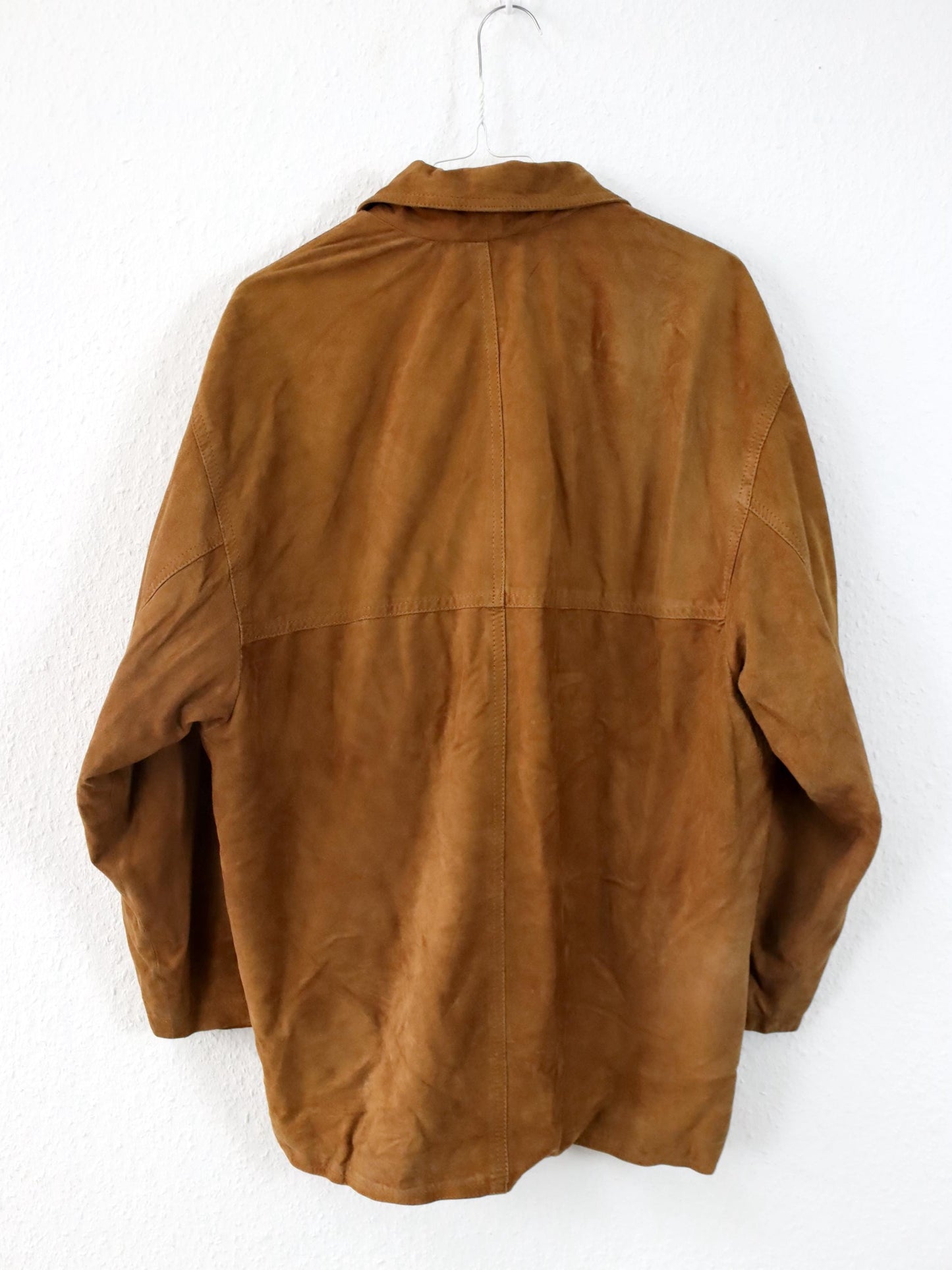 Vintage 80er 90er VSK Wildlederhemd Jacke Wildleder braun 40