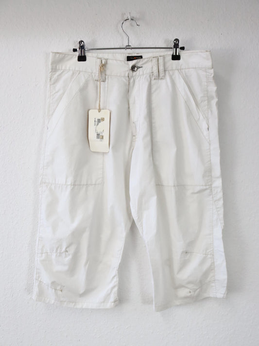 Vintage 90er 00er Y2k ENERGIE Shorts Jorts kurze Hose Baggy Pants weiß Deadstock W34