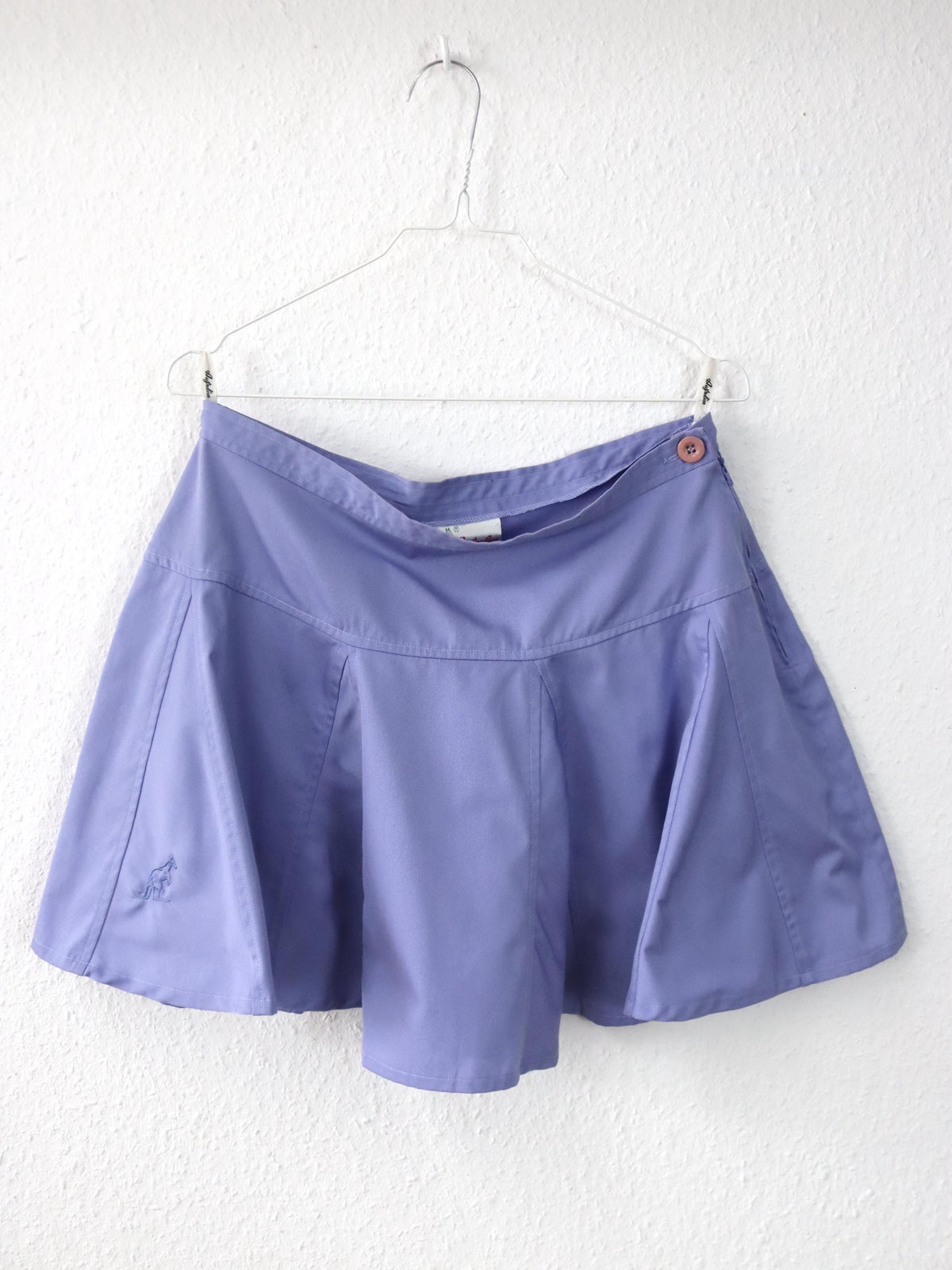 Vintage 80er 90er AUSTRALIAN Bundfaltenrock Tennisrock Mini Flieder highwaist 42