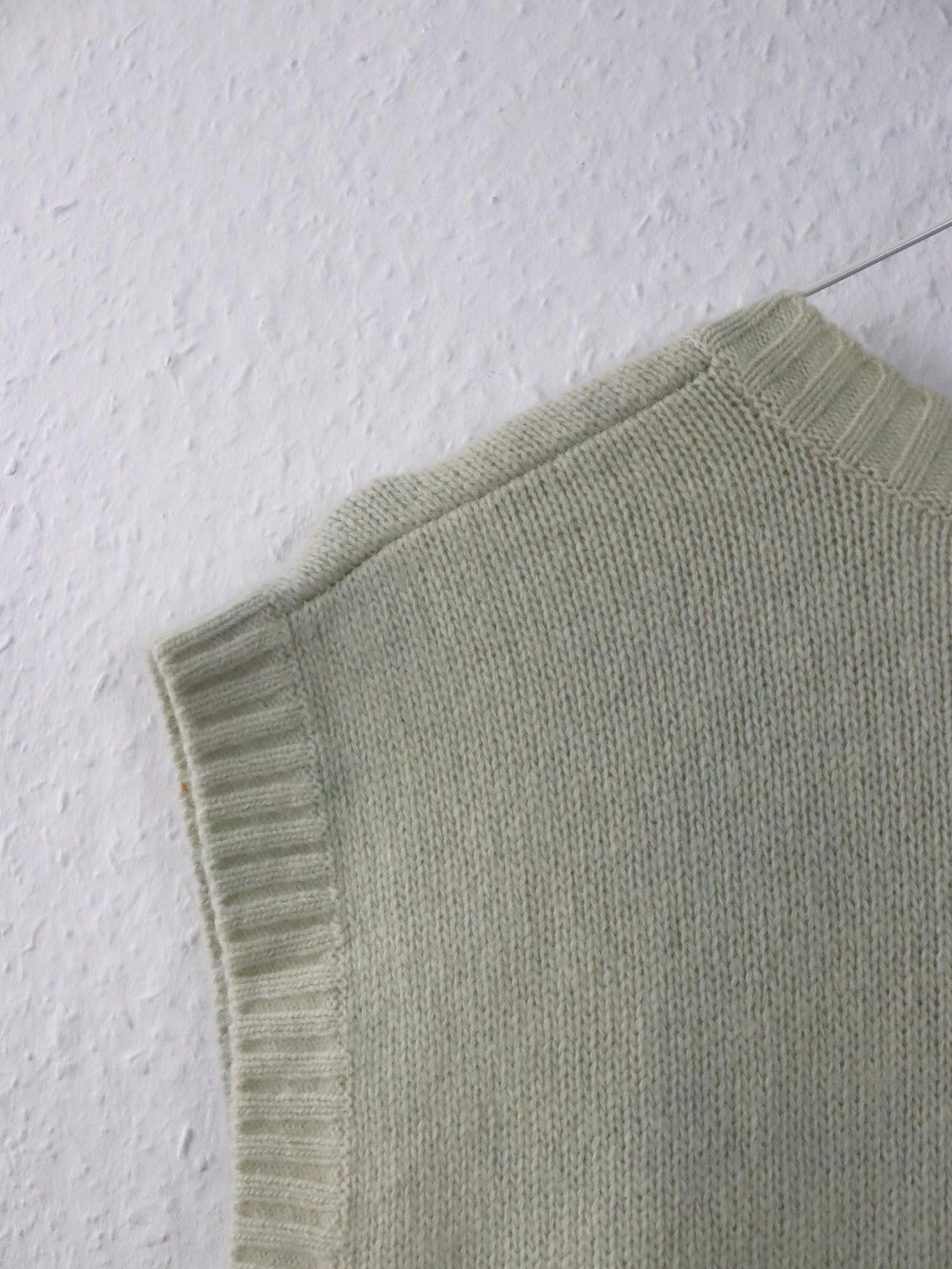 Vintage 90er 00er LONSDALE Pullunder Wolle beige V-Ausschnitt XL