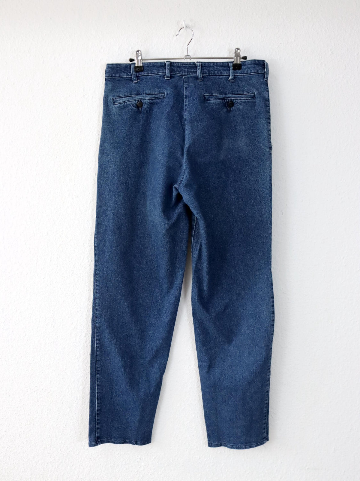 Vintage 80er 90er ASKARI Jeans Hose Bundfaltenhose blau W36 L32