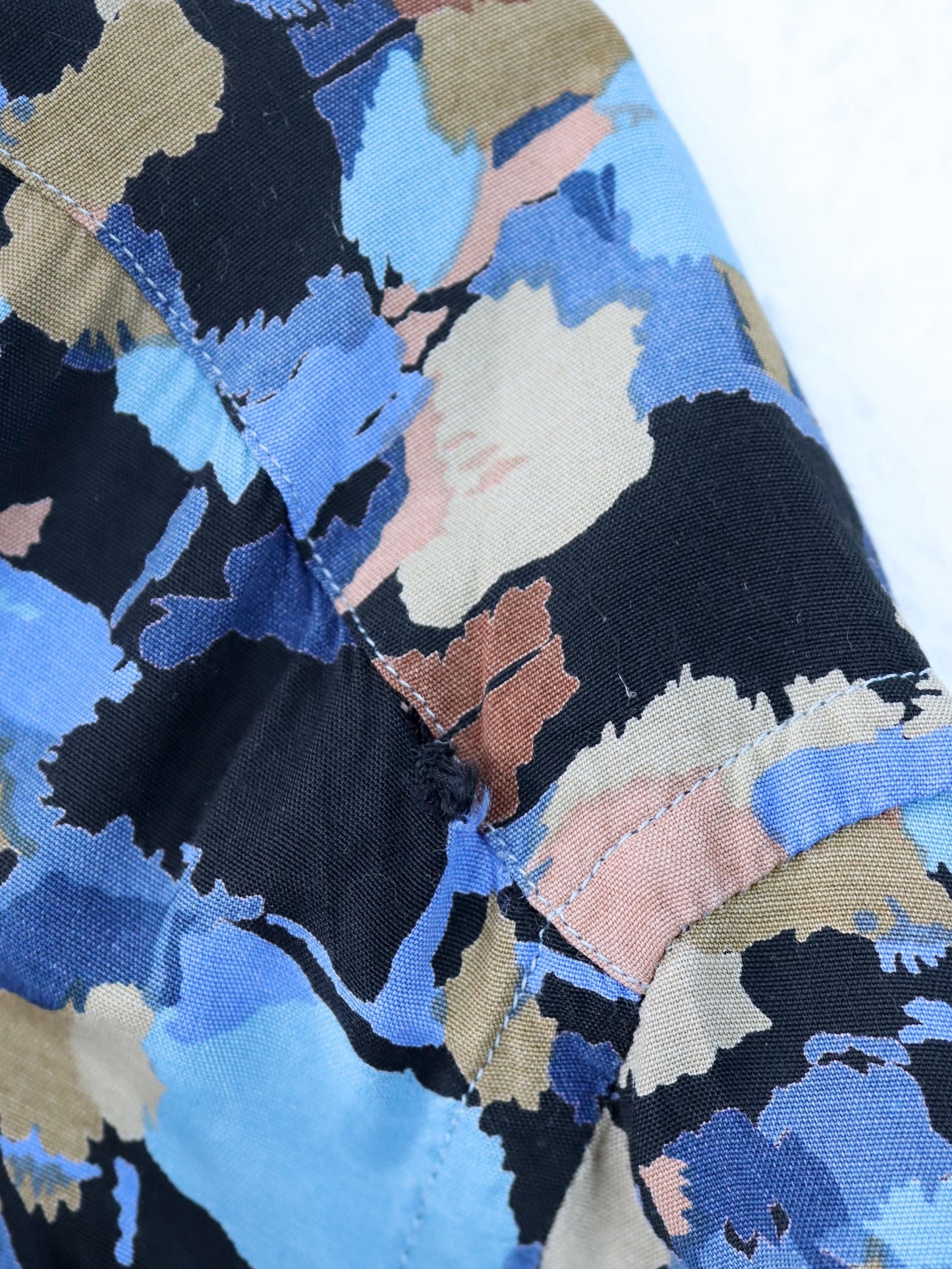 Vintage 80er 90er MYLORD Hemd kurzarm crazy pattern Viskose XL