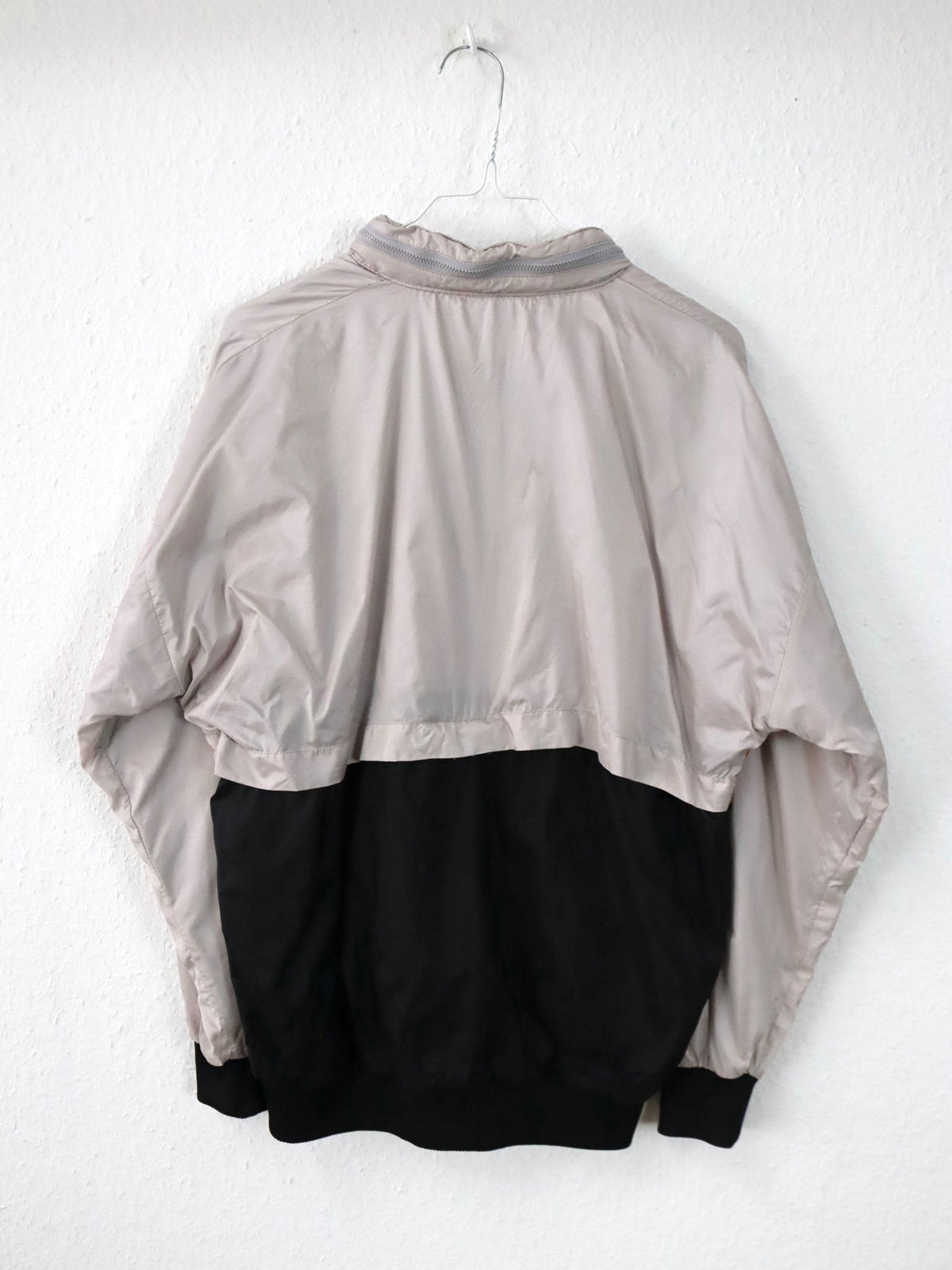 Vintage 80er 90er ADIDAS Windbreaker Jacke beige orange schwarz D5 M