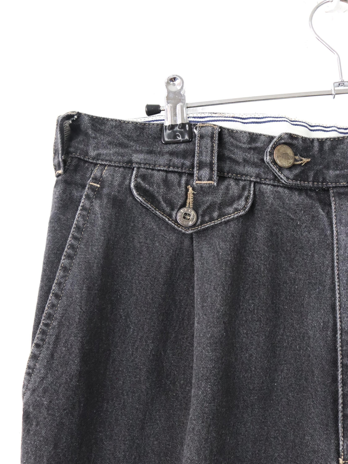 Vintage 80er 90er SPORTMAN Jeans Bundfaltenhose Denim grau 50 L