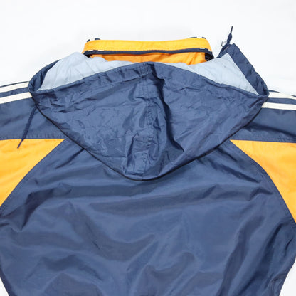 Vintage rain jacket lightly lined yellow dark blue Gore-Tex ADIDAS 164 S