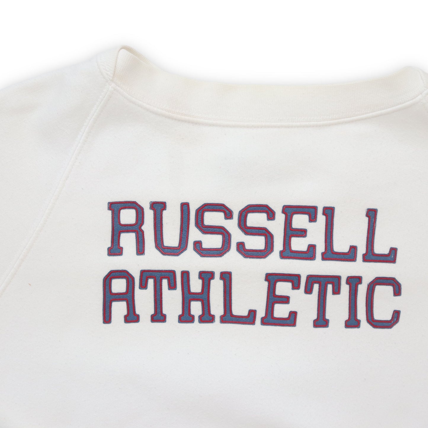 Vintage Sweatshirt Pullover weiß RUSSELL ATHLETIC M