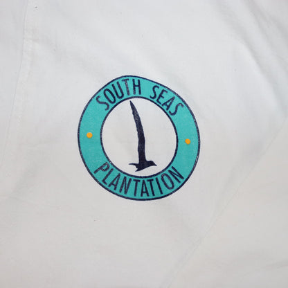 Vintage Jacke Sweatshirt weiß dunkelblau SOUTH SEAS Gear XL