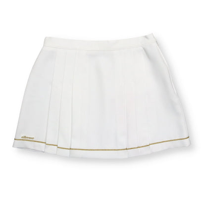 Vintage tennis skirt skirt white gold ELLESSE S