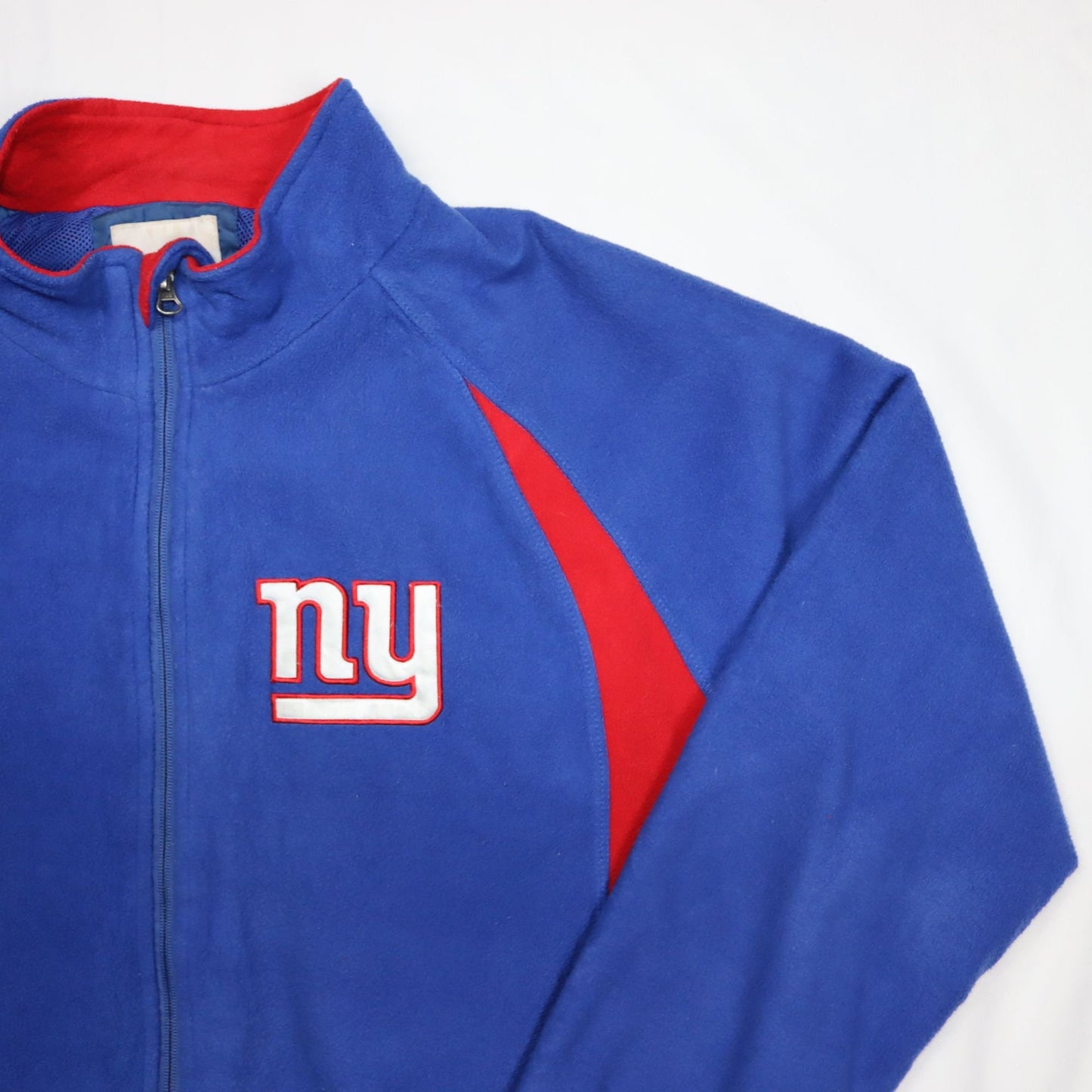 Vintage fleece jacket blue red NFL NY NewYork Giants L