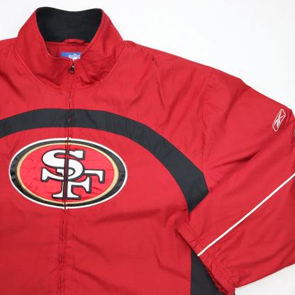 Vintage jacket lined red SF 49ers NFL REEBOK xl