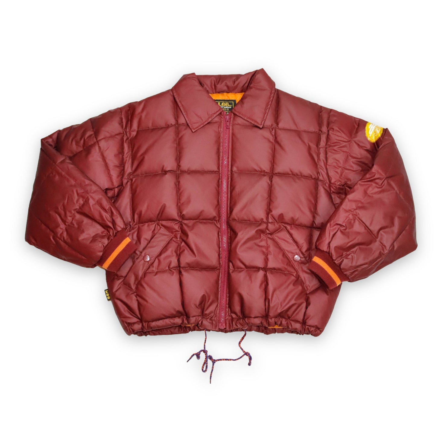 Vintage LEE puffer jacket down red Deadstock S