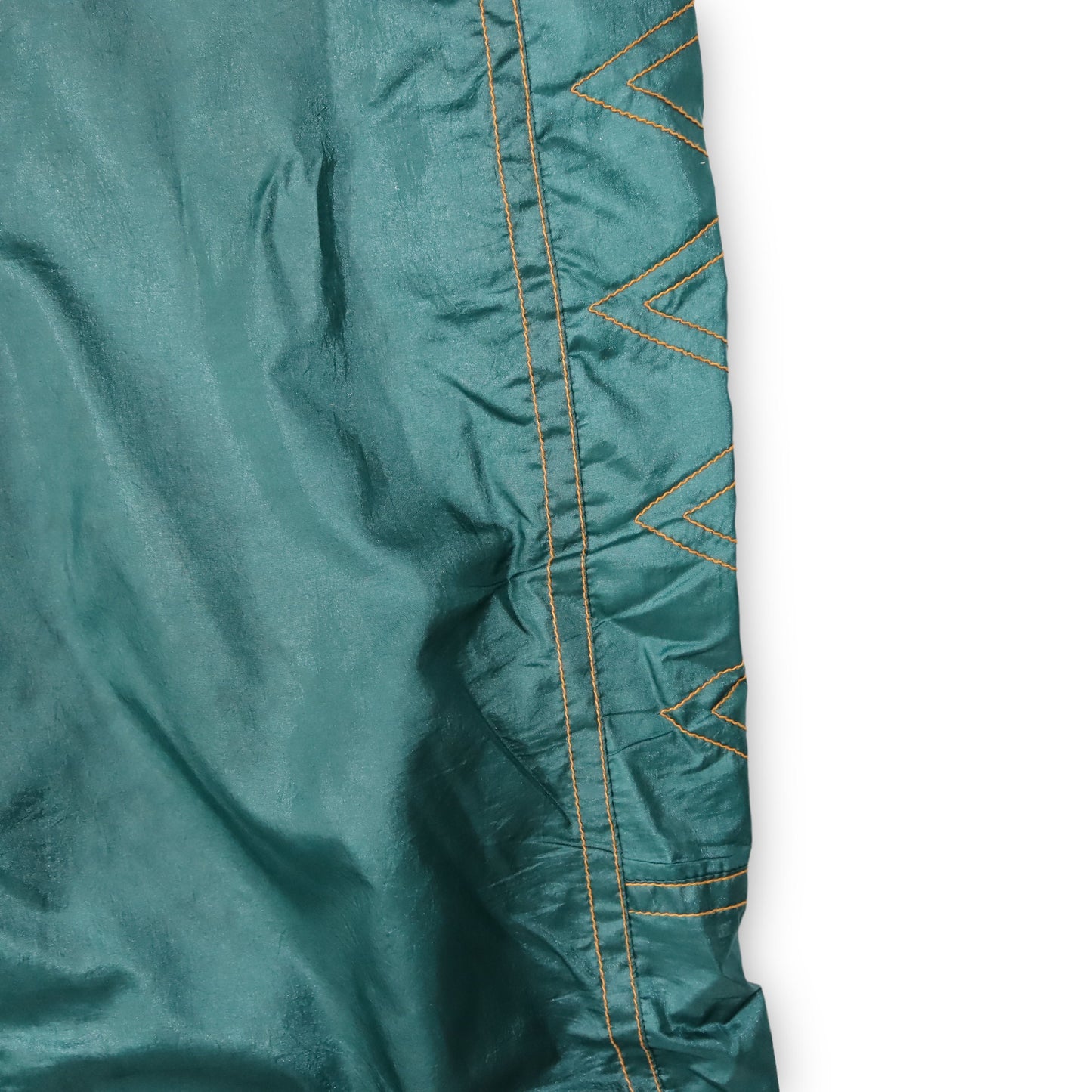 Vintage jogging pants training pants baggy gloss green orange XL