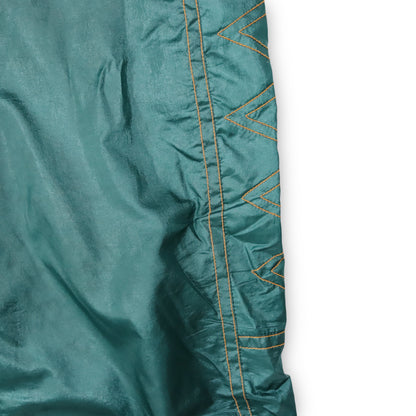 Vintage jogging pants training pants baggy gloss green orange XL