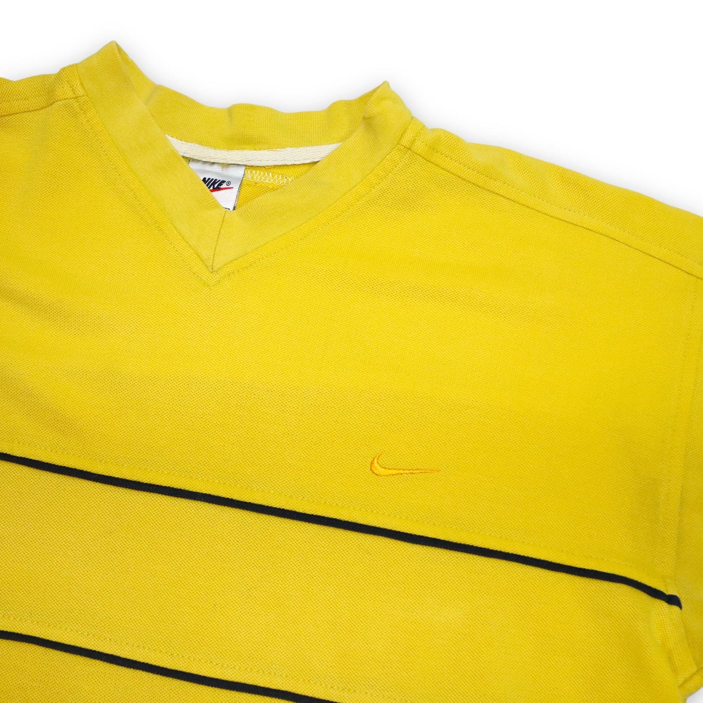 Vintage T-Shirt V-Neck yellow NIKE XL
