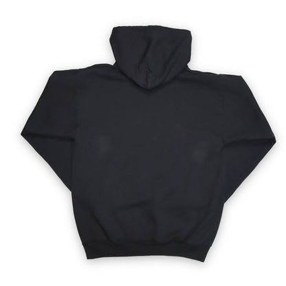 Vintage Hoodie Pullover Aufdruck College türkis schwarz