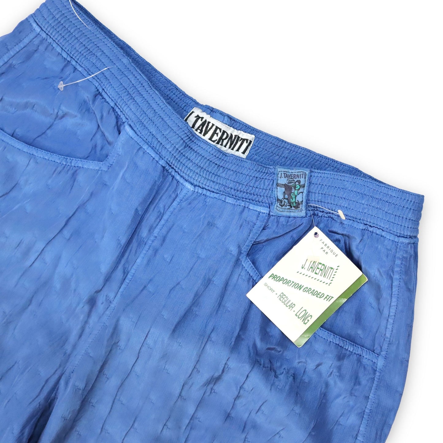 Vintage Jogginghose Trainingshose blau Struktur Deadstock J.TAVERNITI 38