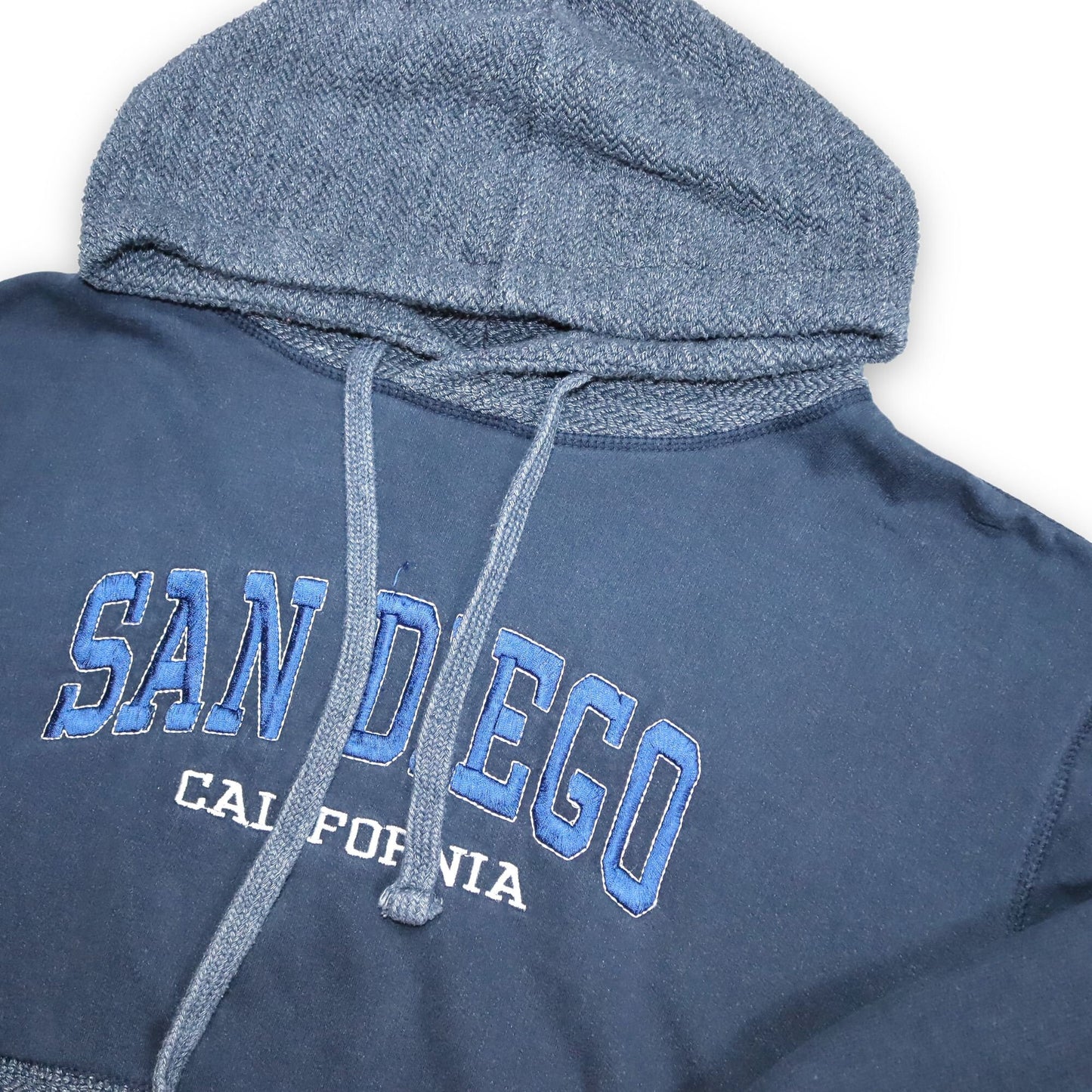 Vintage Hoodie Pullover dunkelblau San Diego California Basics of America L