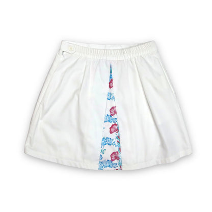 Vintage tennis skirt white crazy pattern deadstock ELLESSE S