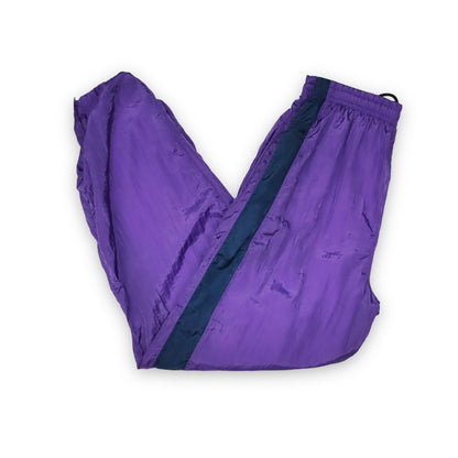 Vintage sweatpants track pants purple L