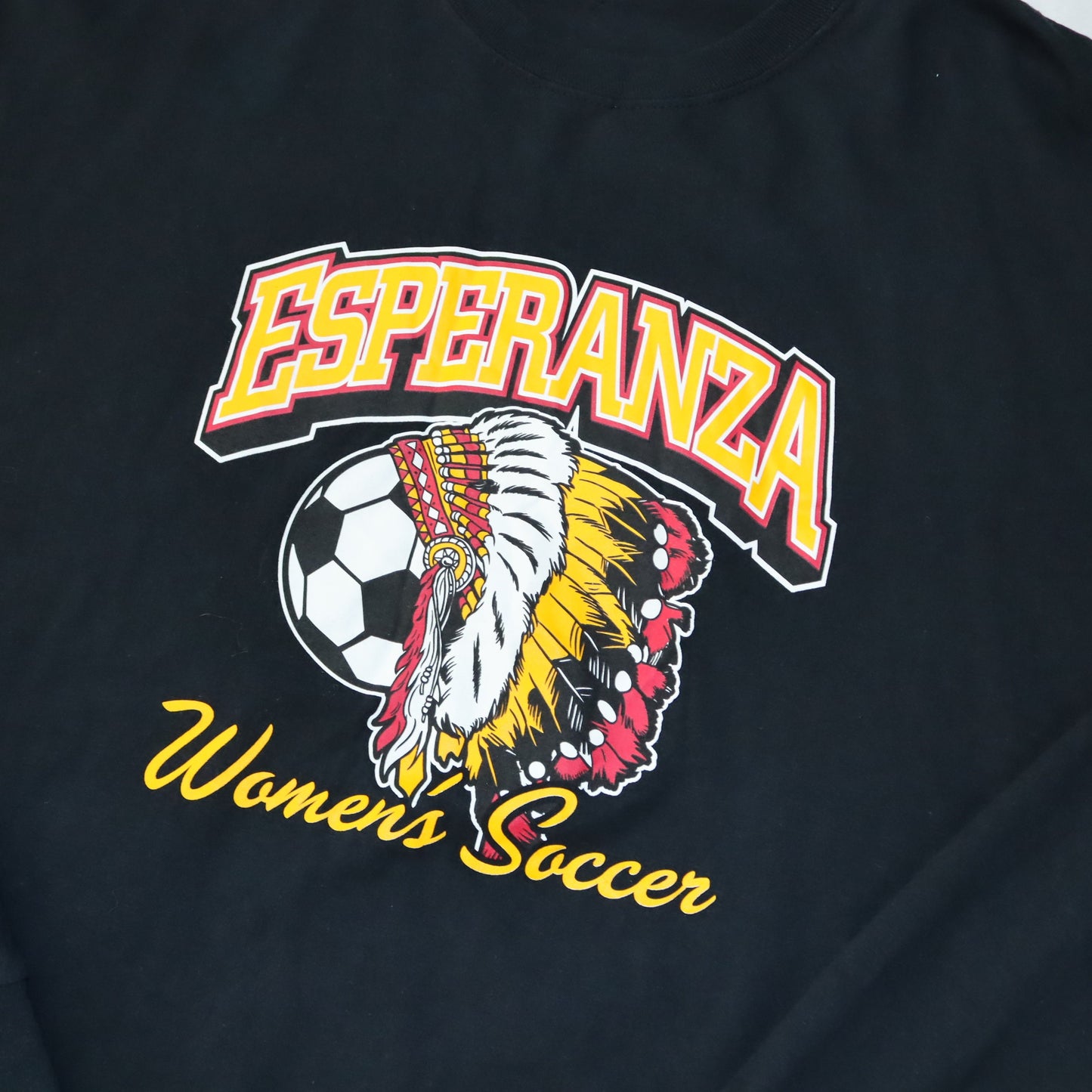 Vintage Shirt Longsleeve Thin Sweatshirt Black Esperanza Women Soccer XXL