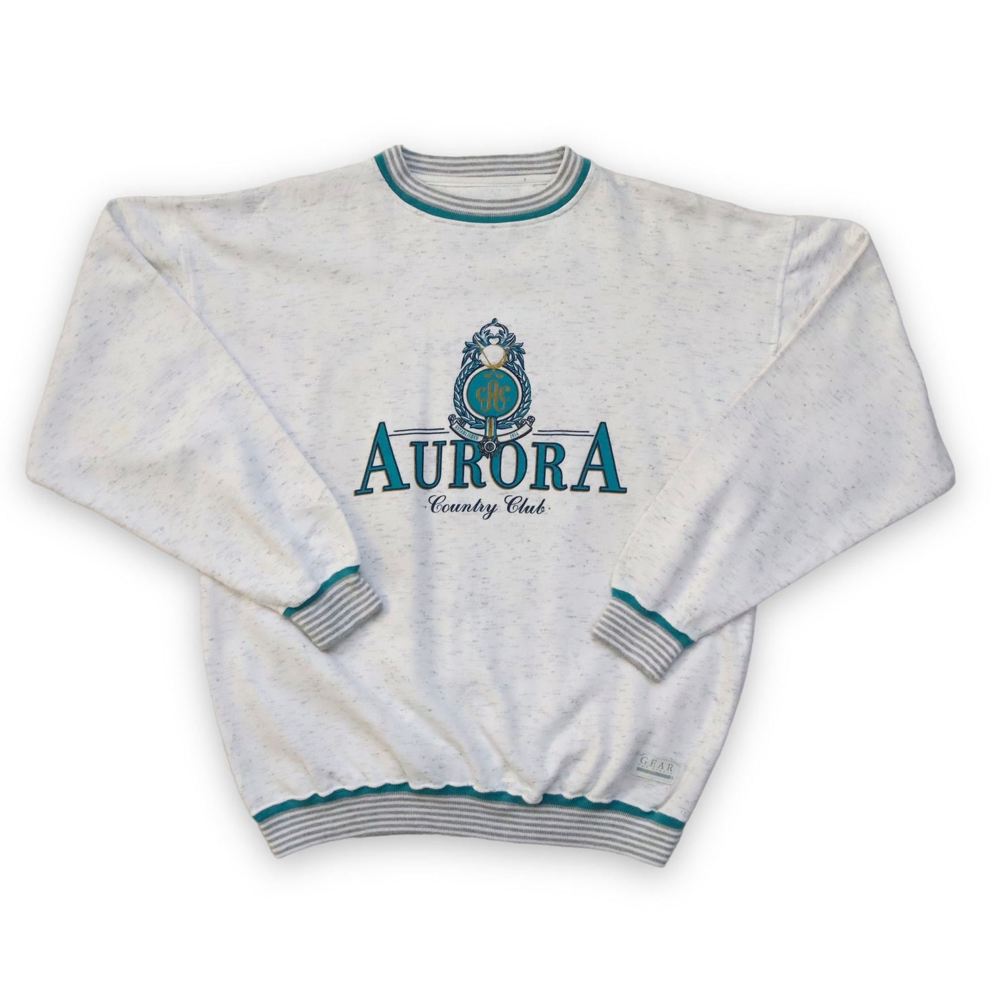 Vintage Sweatshirt Pullover weiß Aurora GEAR S