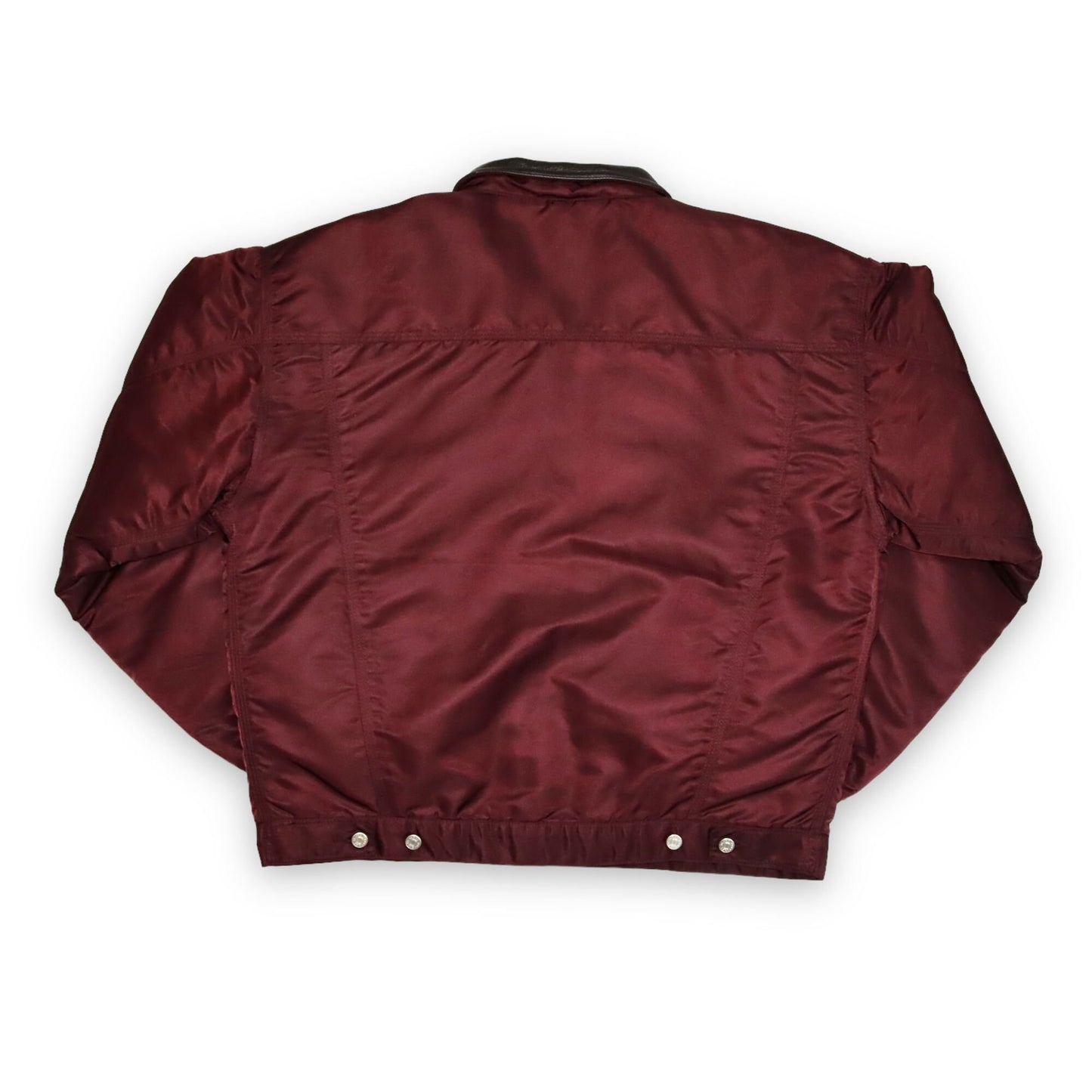 Vintage bomber jacket wine red Deadstock ALPHA INDUSTRIES S