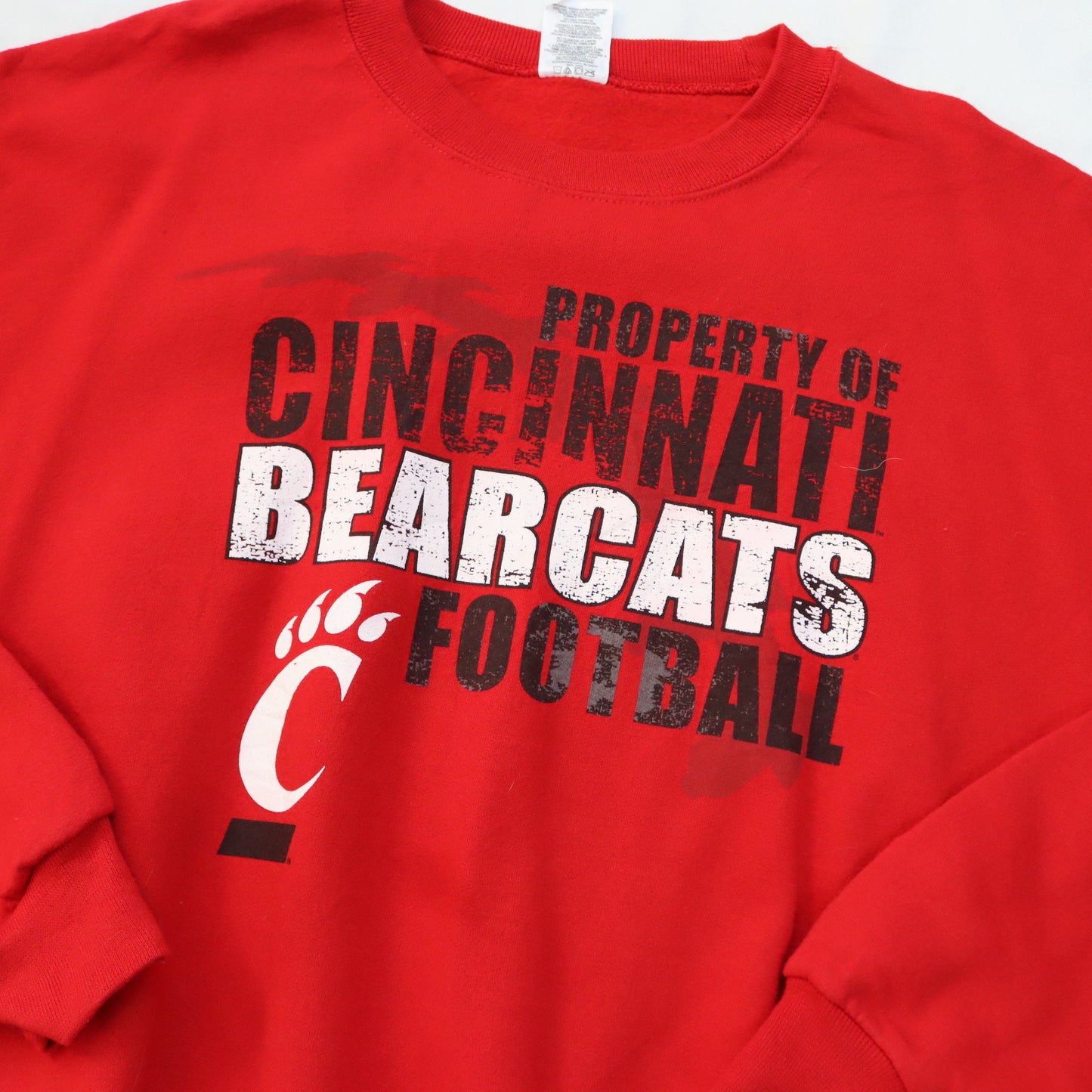 Vintage Sweatshirt Pullover rot Cincinnati Bearcats Football Jerzees XL
