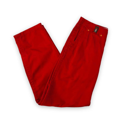 Vintage baggy pants red deadstock SOVIET W34