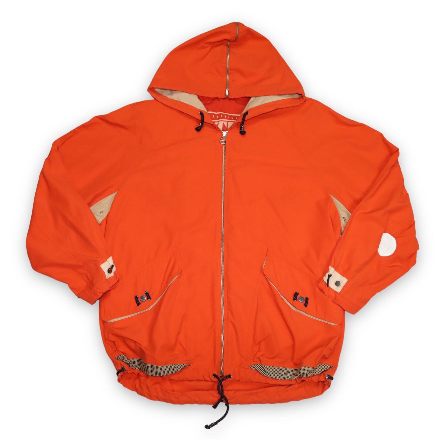 Vintage windbreaker jacket thin orange deadstock SOVIET L