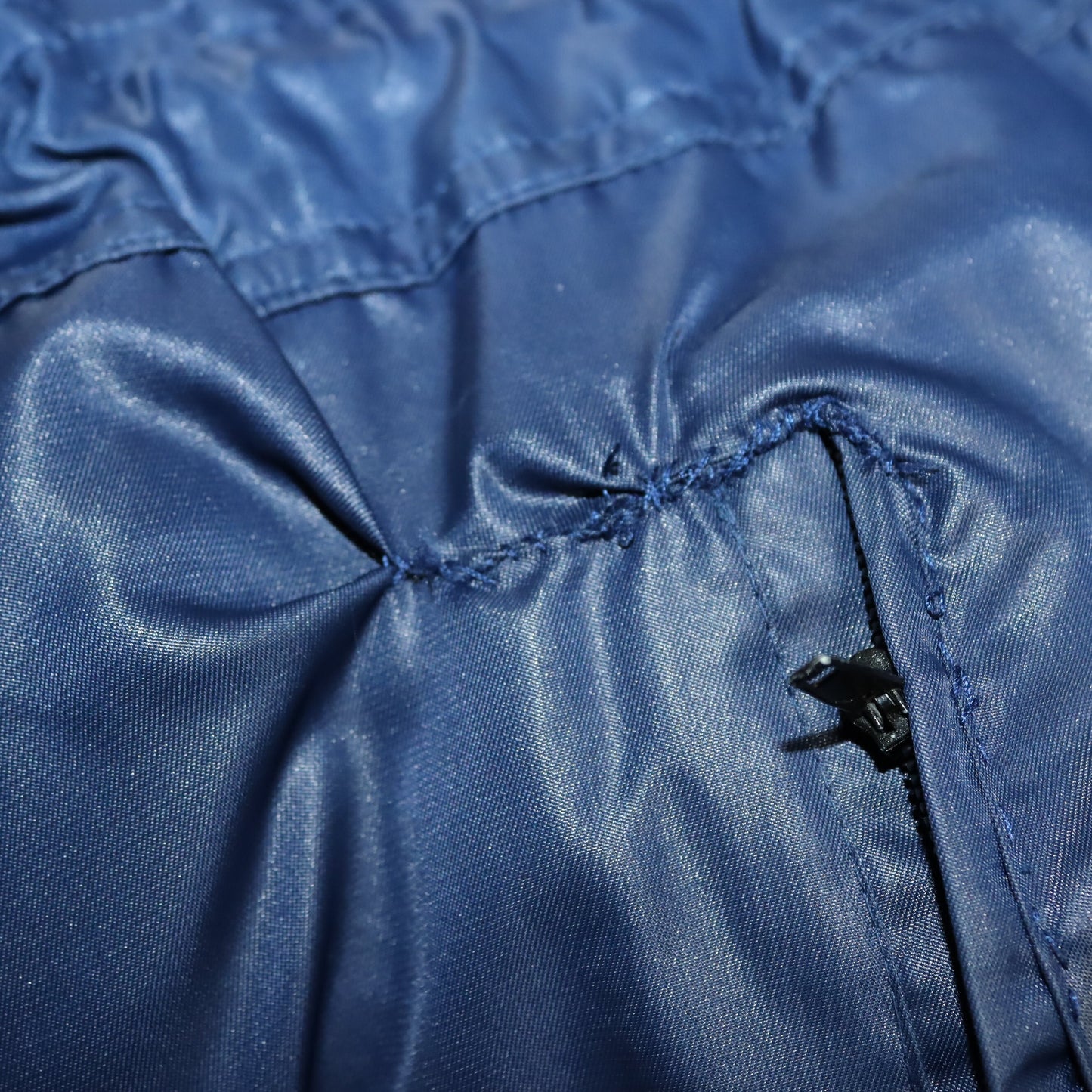 Vintage jacket parka lined blue red white ADIDAS XL