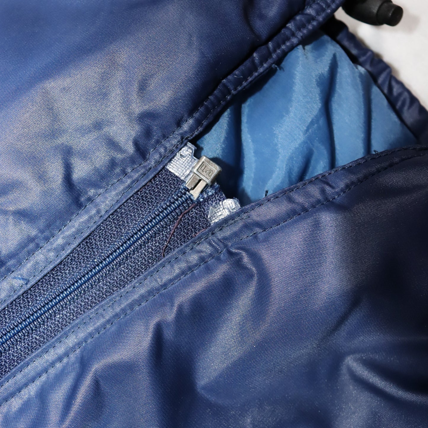 Vintage jacket parka lined blue red white ADIDAS XL
