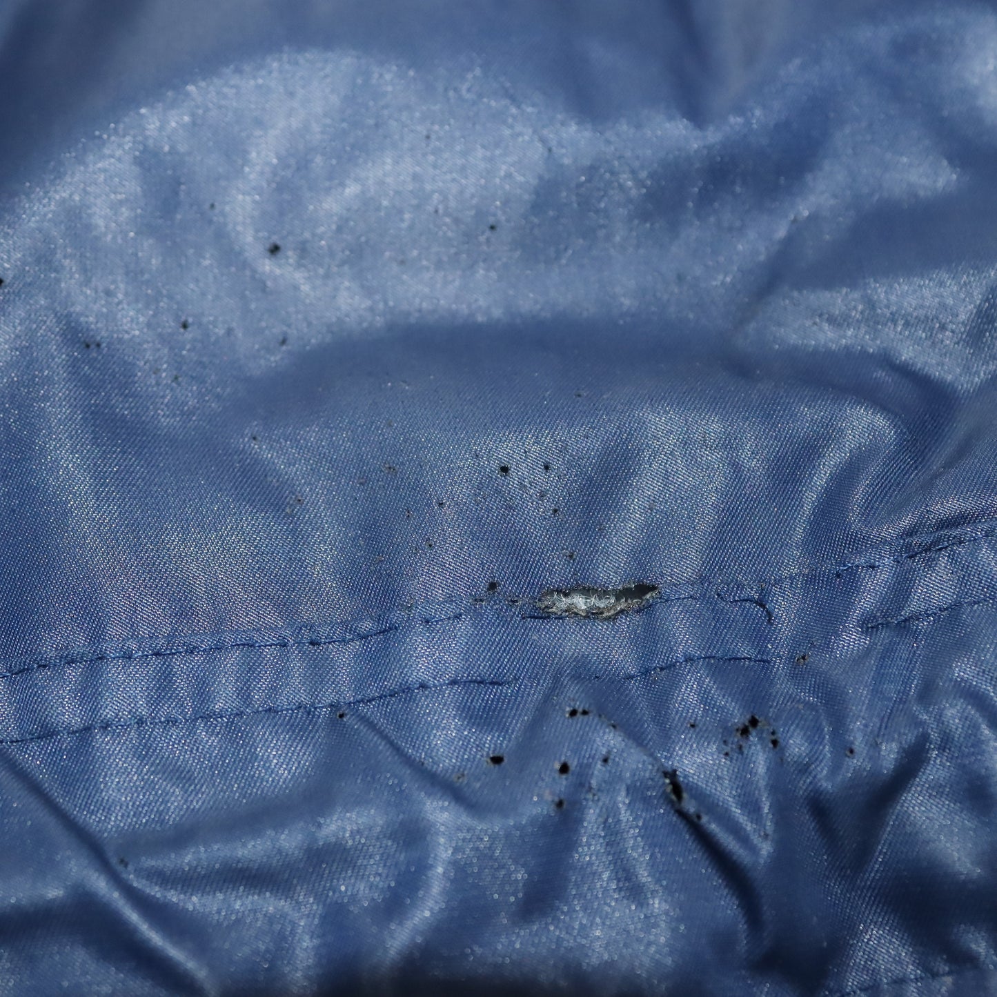 Vintage jacket parka lined blue red white ADIDAS XL