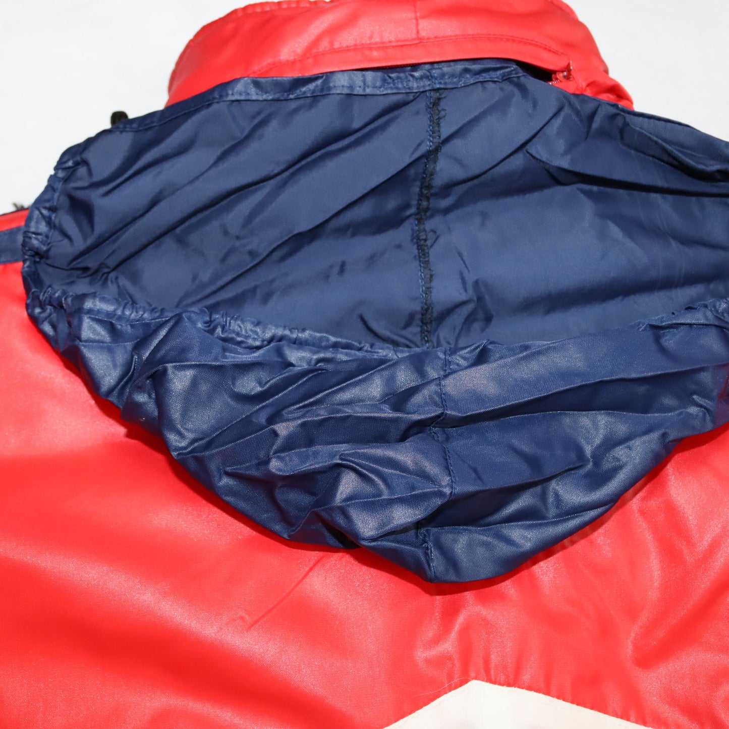Vintage jacket parka lined blue red white ADIDAS XL