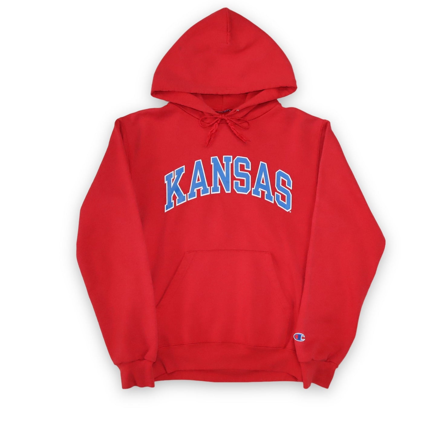 Vintage CHAMPION Hoodie Pullover Kansas S