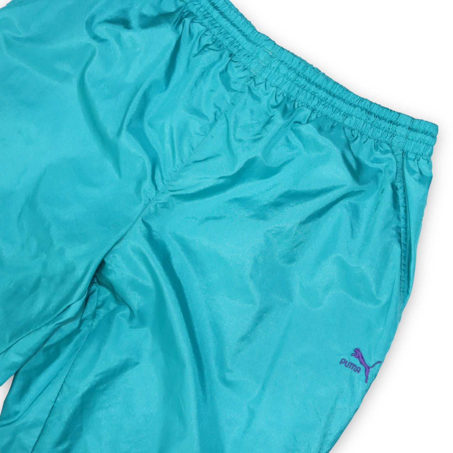 Vintage PUMA training pants sweatpants shiny turquoise D5 M