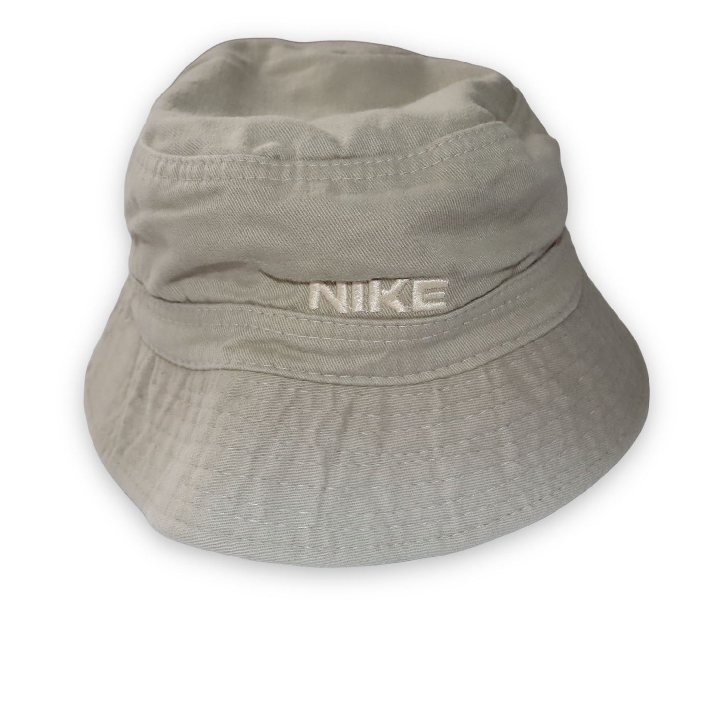 Vintage Y2K NIKE Bukethat Fischerhut beige One Size