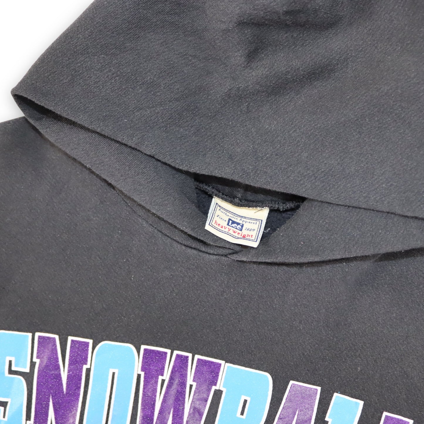 Vintage LEE Hoodie Pullover schwarz Snowball  L