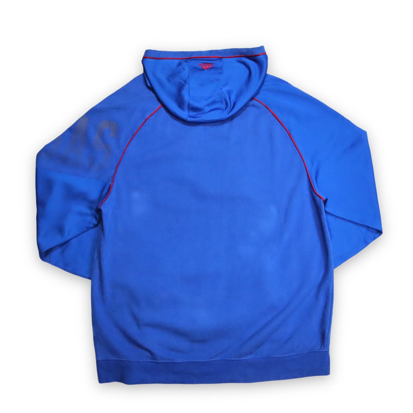 Vintage Y2K Hoodie Sweater Blue Kansas Jayhawks Basketball ADIDAS XL