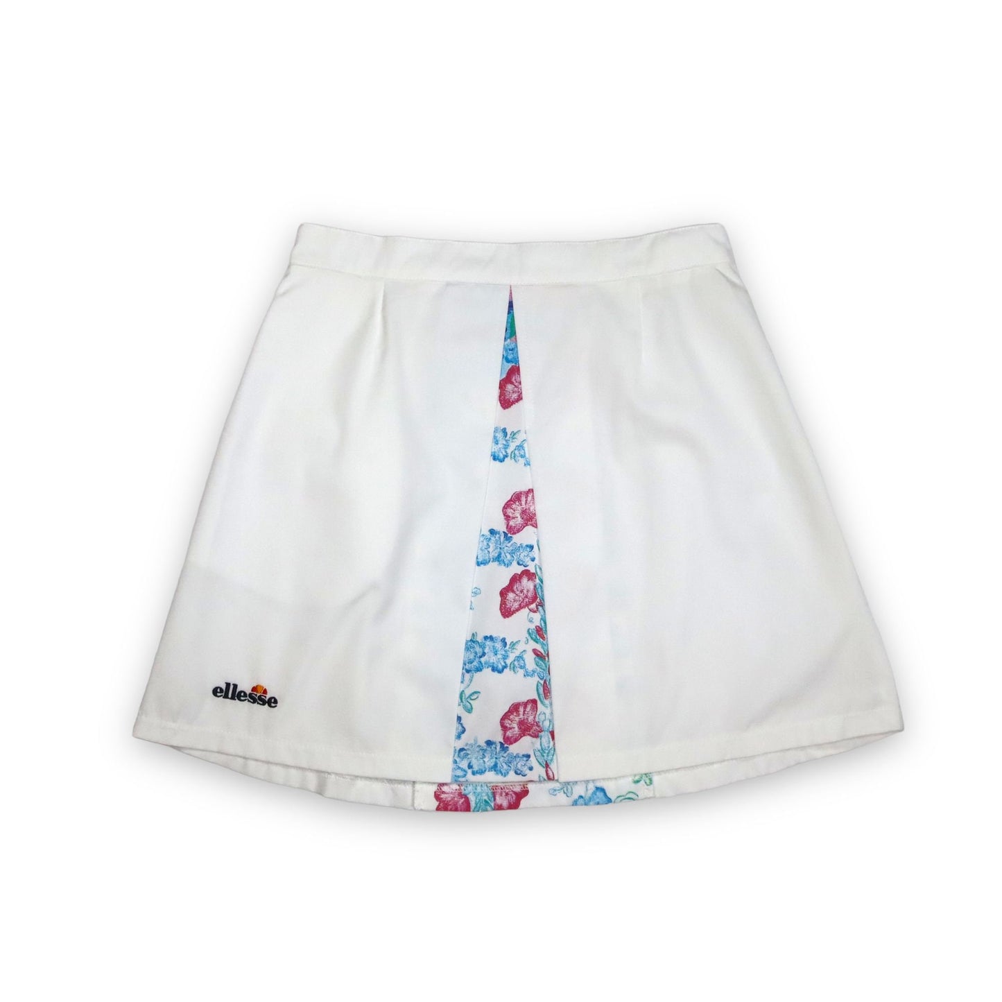 Vintage tennis skirt white crazy pattern deadstock ELLESSE S